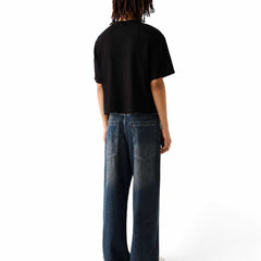 Eizaro Dark Blue Super Baggy Jeans Men Full Length Street Style Denim India